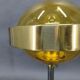 1970s Space Age Table Lamp Brass Glass Kamenický Šenov