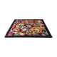 Vintage missoni square flowers rug carpet floor  130x130cm