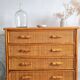Vintage rattan chest of drawers circa 70s