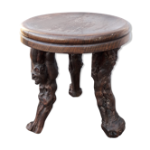 Tabouret tripode brutaliste