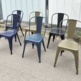Suite de 6 chaises de jardin Tolix