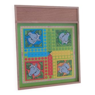 Jeu de l'œil et petits chevaux bois