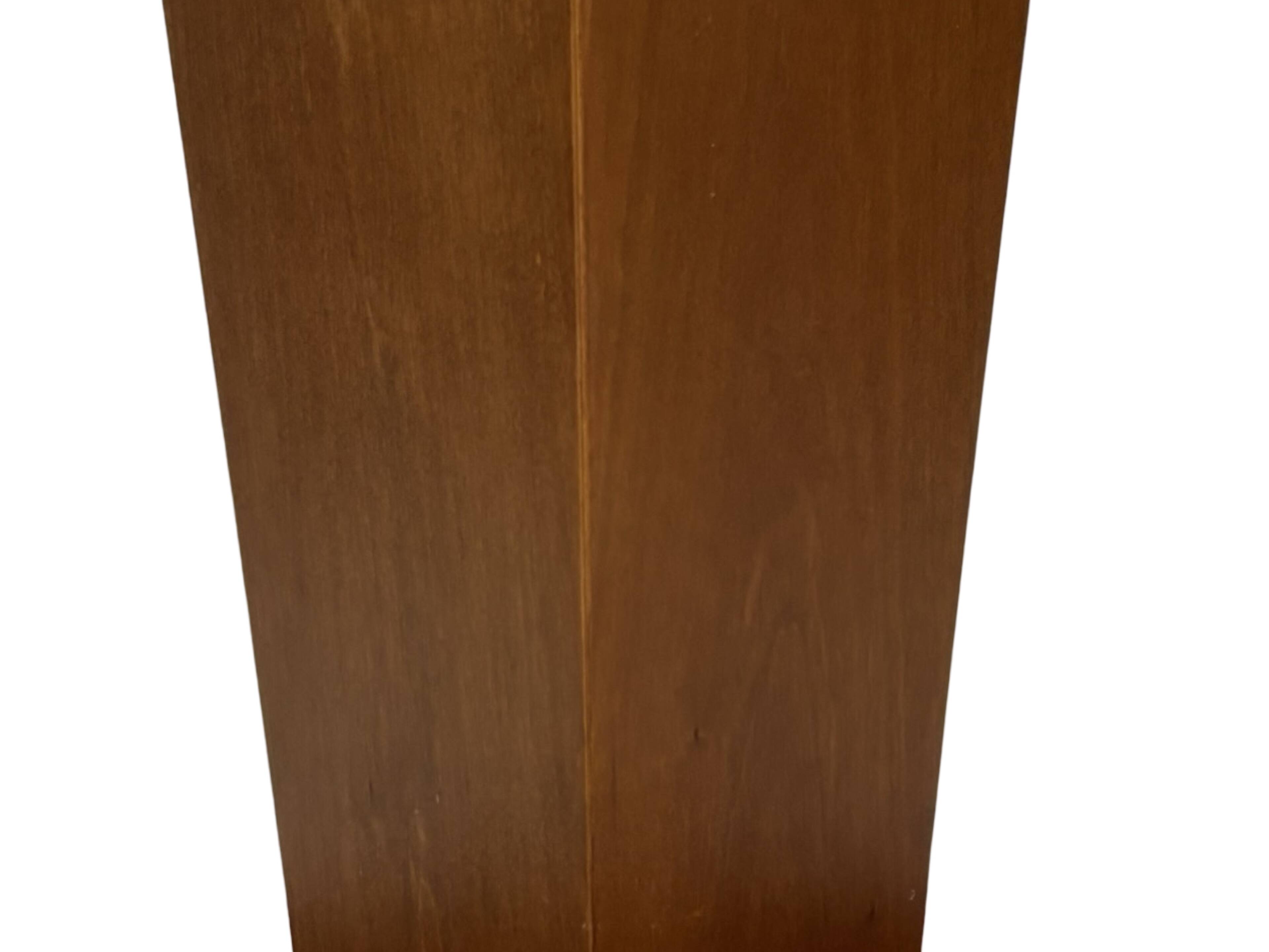 Vintage side table art deco style 80s wood minimalist design