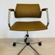 Vintage Mustard Office Arm Chair on Chrome Base from Kovona Model K-380