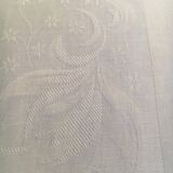 White cotton tablecloth 2.75m x 1.25m