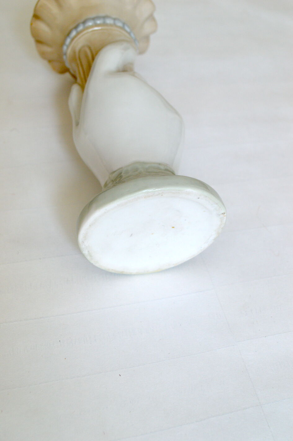 Opaline hand vase