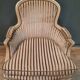 Bergere dd style Louis XV lacquered white