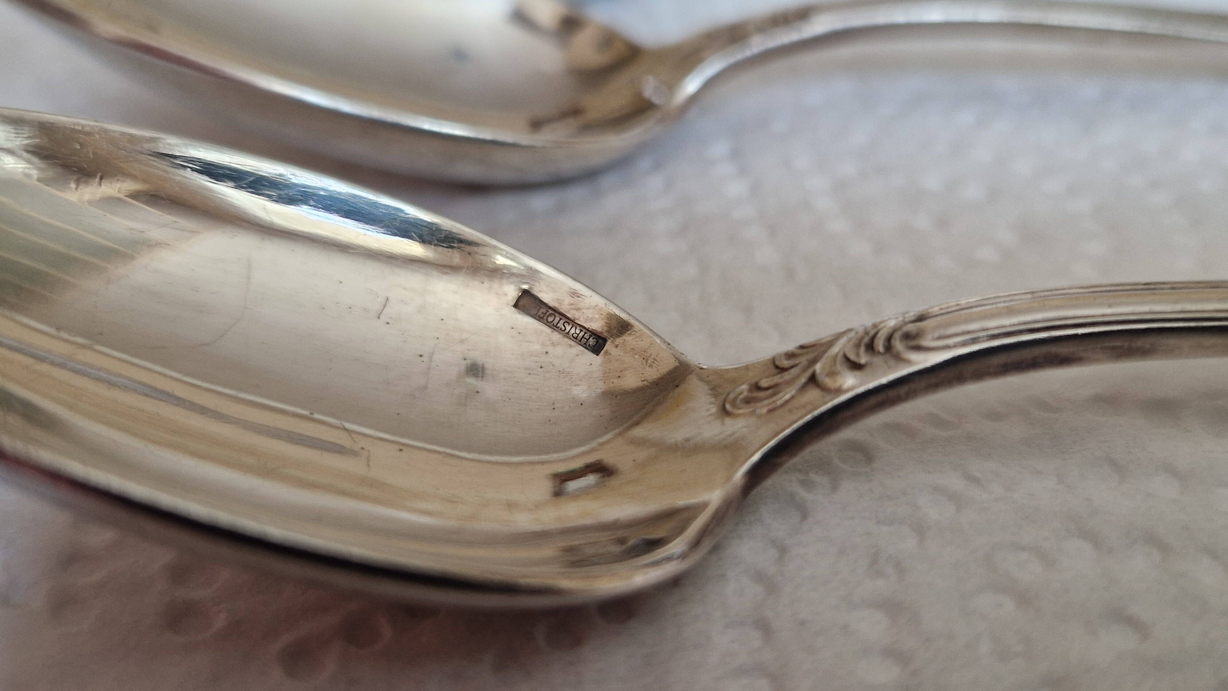 Set of 12 cutlery Christofle, Marly model