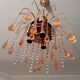 Metal and vintage stamps chandelier
