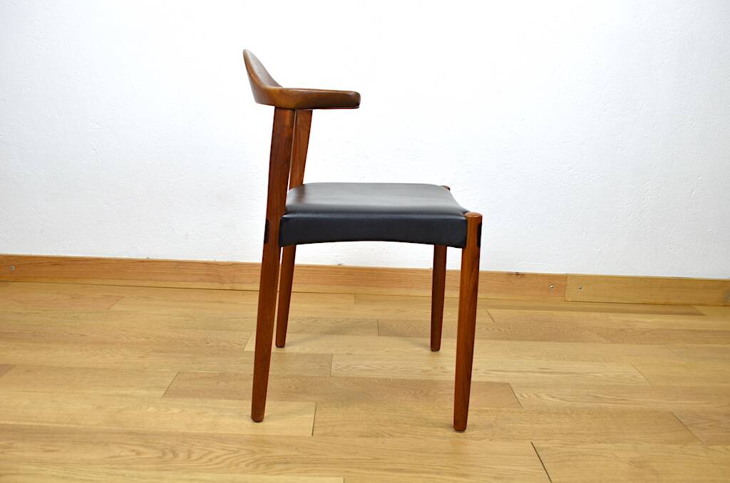 4 chaises danoises en teck par Jacob Hermann pour Randers Mobelfabrik