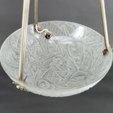 Chandelier / Basin by Noverdy, Silvered Bronze Mount, Art Deco, c. 1930