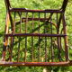 Armchair bamboo and rattan of the 1980