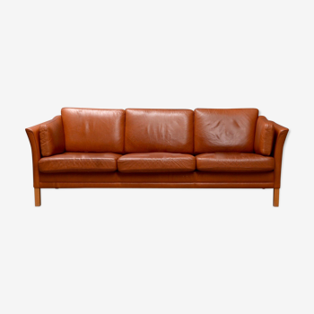 Sofa 3 seater full leather "Scandinavian design".