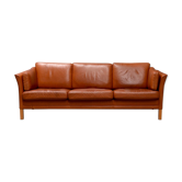 Sofa 3 seater full leather "Scandinavian design".