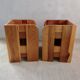 Pair of solid pine bedside tables