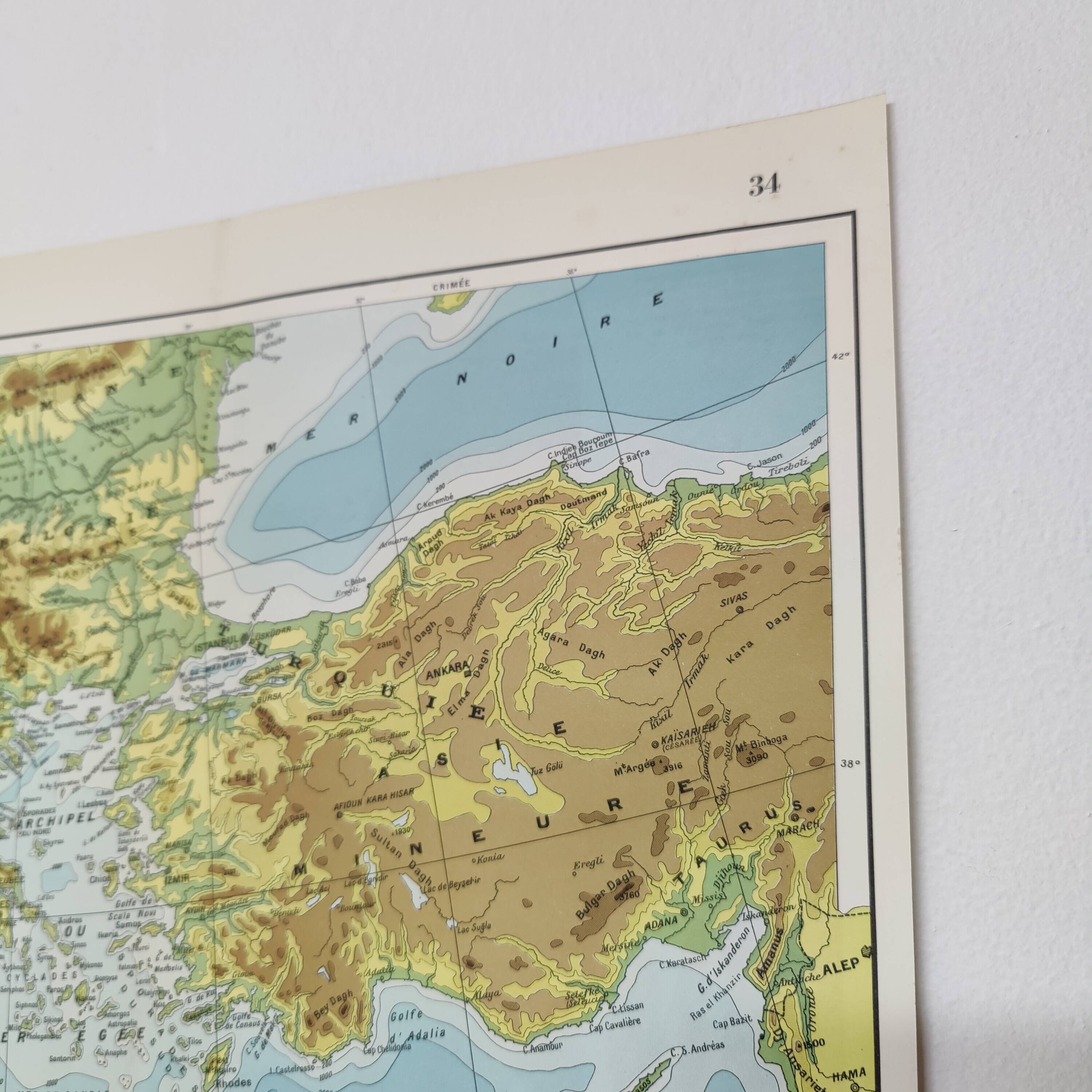 Map of the Mediterranean, 1950