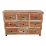 Old wooden chest of drawers 9 drawers