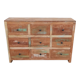 Old wooden chest of drawers 9 drawers
