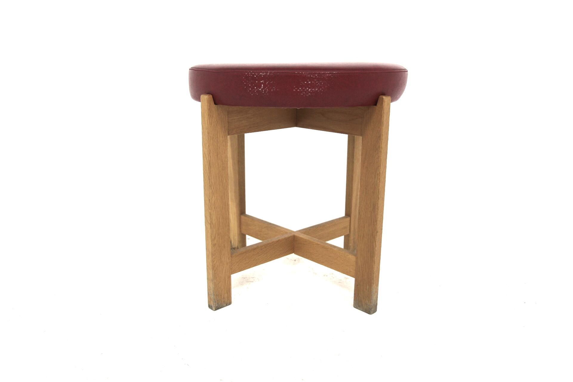 Tabouret scandinave en chêne, Suède, 1960
