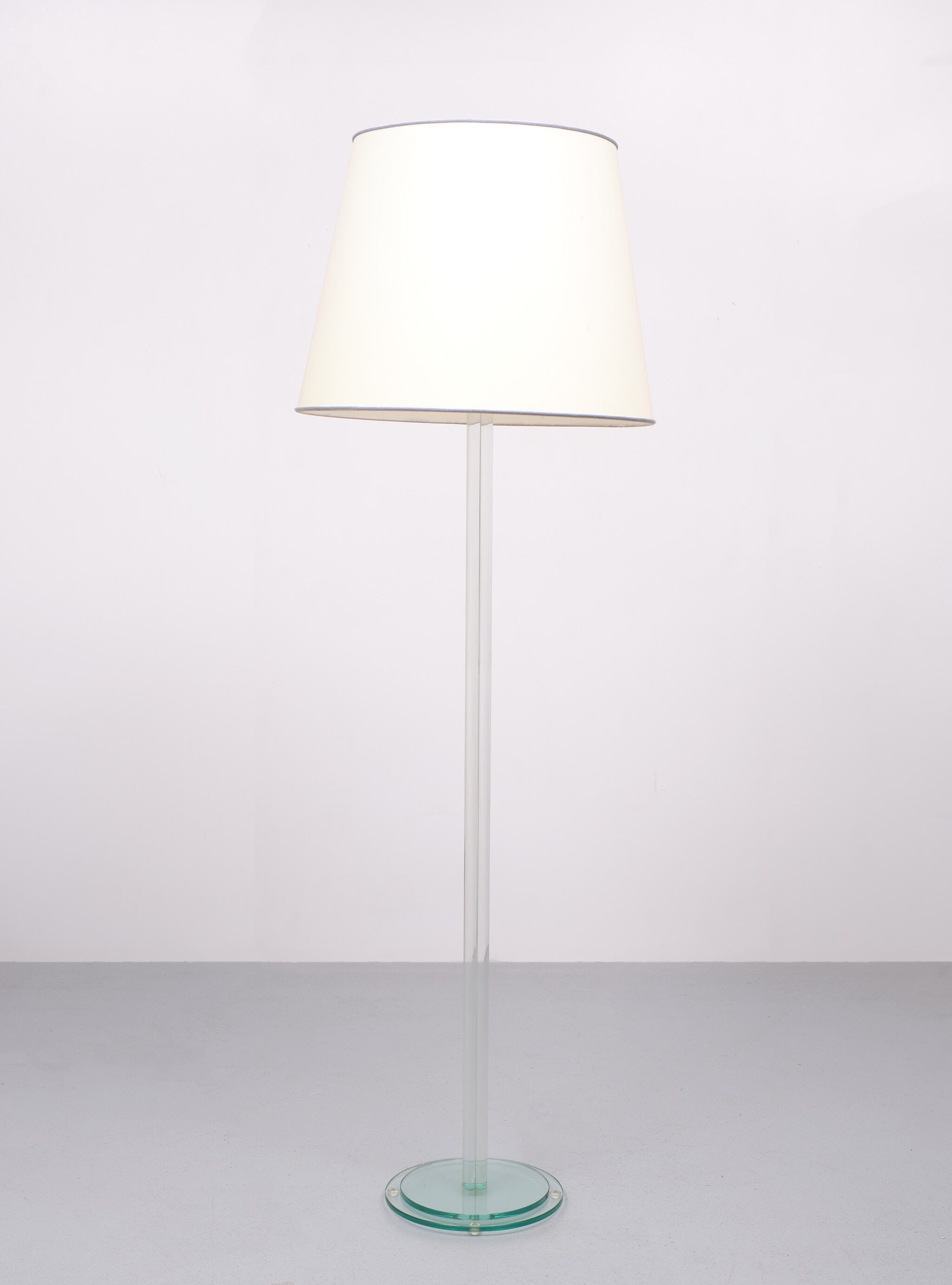 Glass floor lamp by Dori Design Holland 1980s