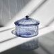 Italian Art Deco 1930s Crystal Glass Bonbonniere