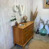 Vintage chest of drawers with compass feet