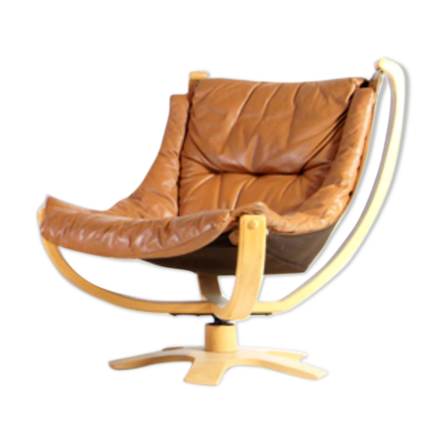 70s oak skippers chair