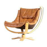 70s oak skippers chair
