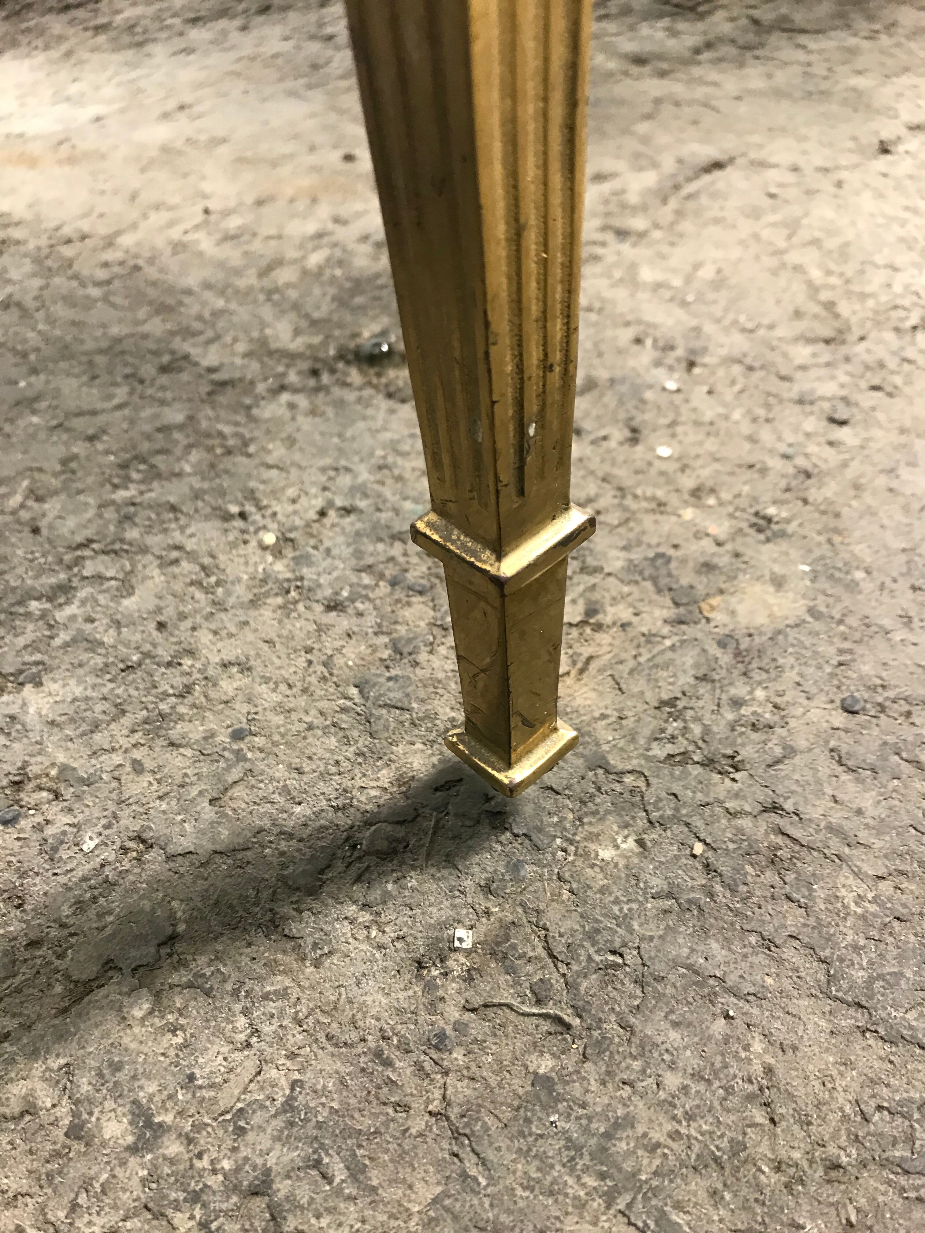 Marble and brass coffee table 1970