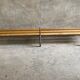 Vintage kindergarten bench wood & metal lacquered