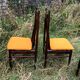 Mahogany chairs top vintage backrest 60s