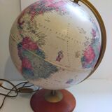 Vintage globe with ancient cartography