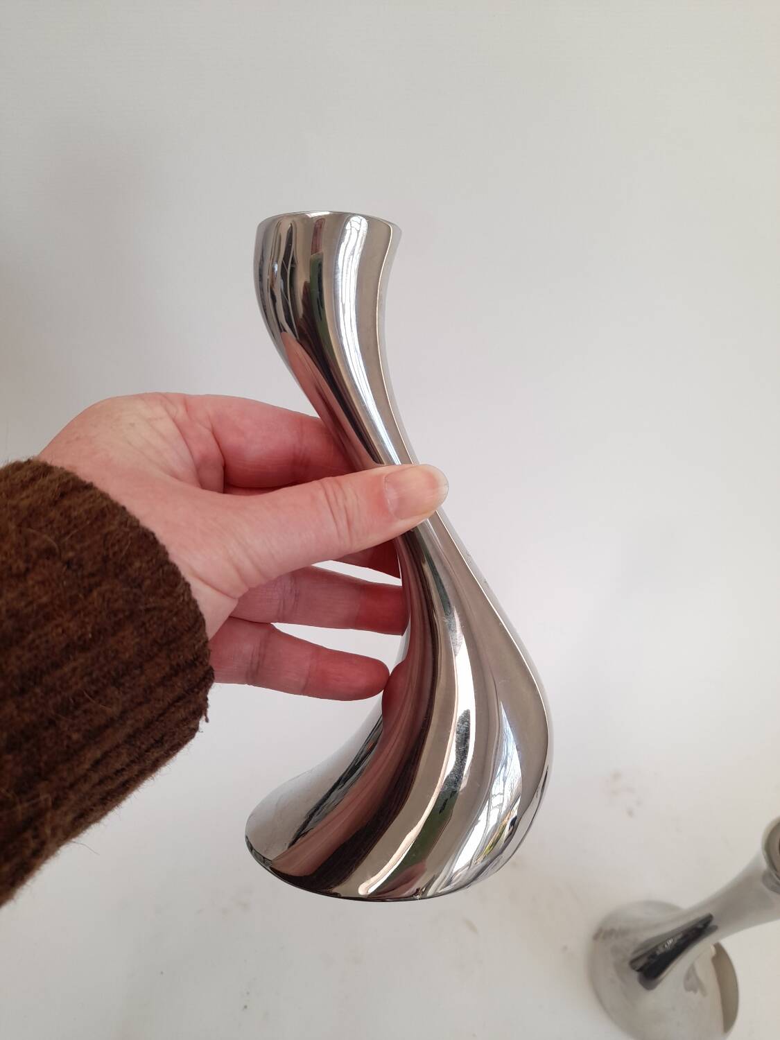 Cobra candlestick pair Georg Jensen Denmark