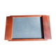 Plateau art déco en bois et verre