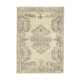 Handwoven antique anatolian beige carpet 192 cm x 274 cm