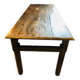 Large country table in cherry wood, late 1800s