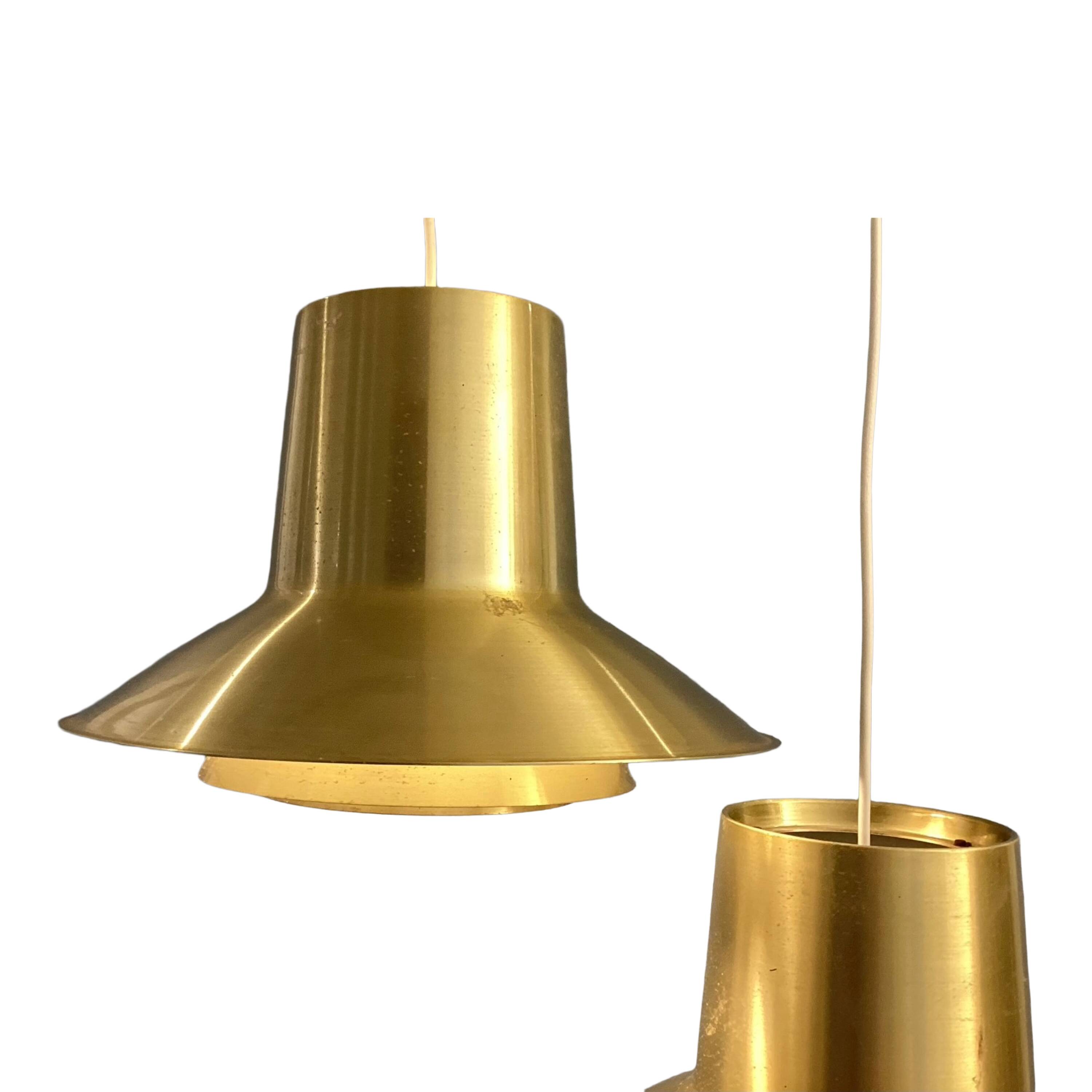 Pair of "Auditorie" pendants by Svend Middelboe for Nordisk Solar 1960