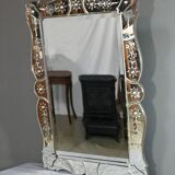 Miroir Vénitien en Verre de Murano, Italie – Début XXe
