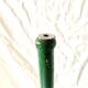 Escabeau vintage en bois et acier peints en vert