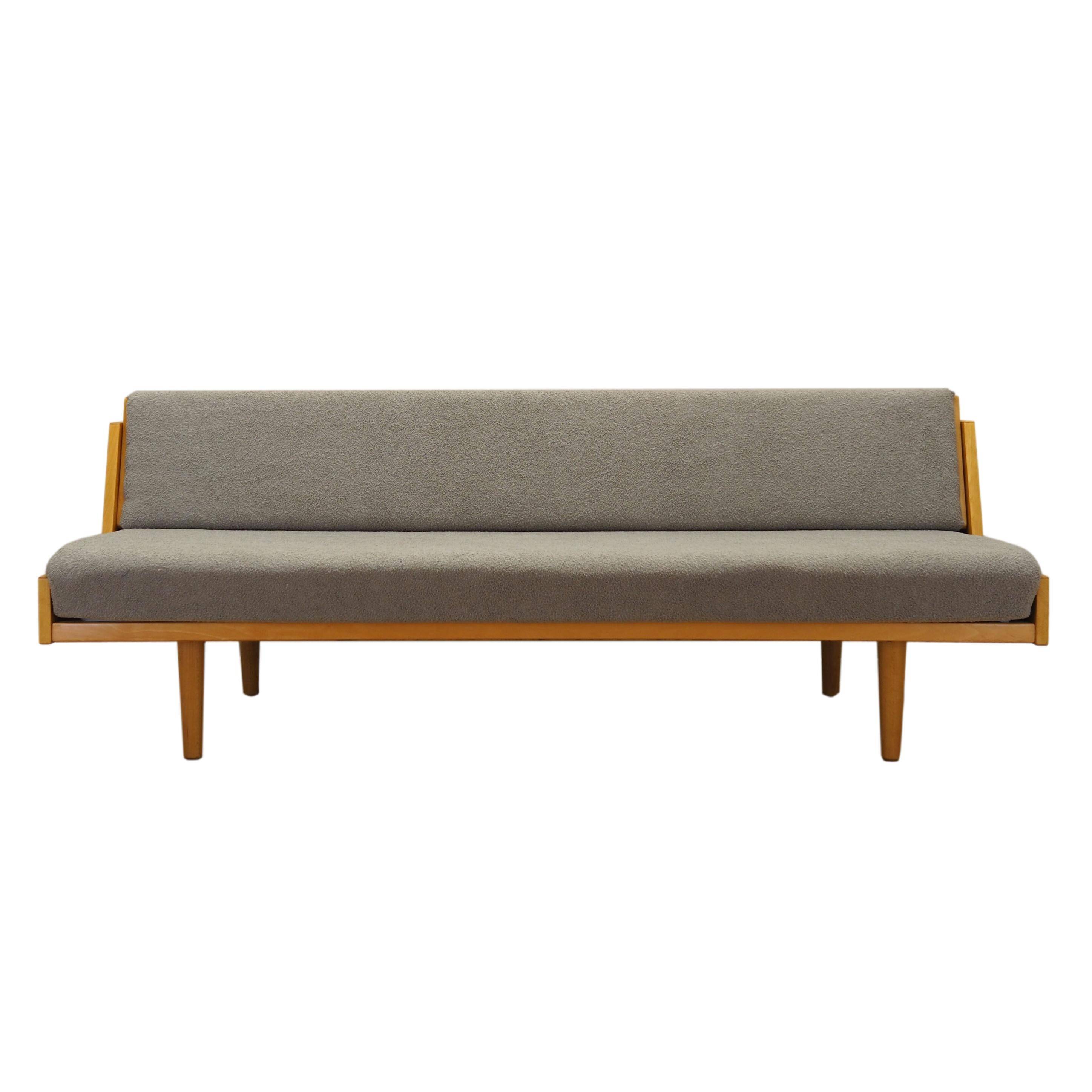 Beech sofa, Danish design, 1960s, designer: Hans. J. Wegner, manufacture: G