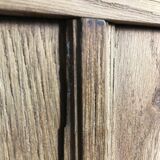 Art Deco oak buffet erased marble