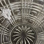 Vintage pressed glass fruit bowl