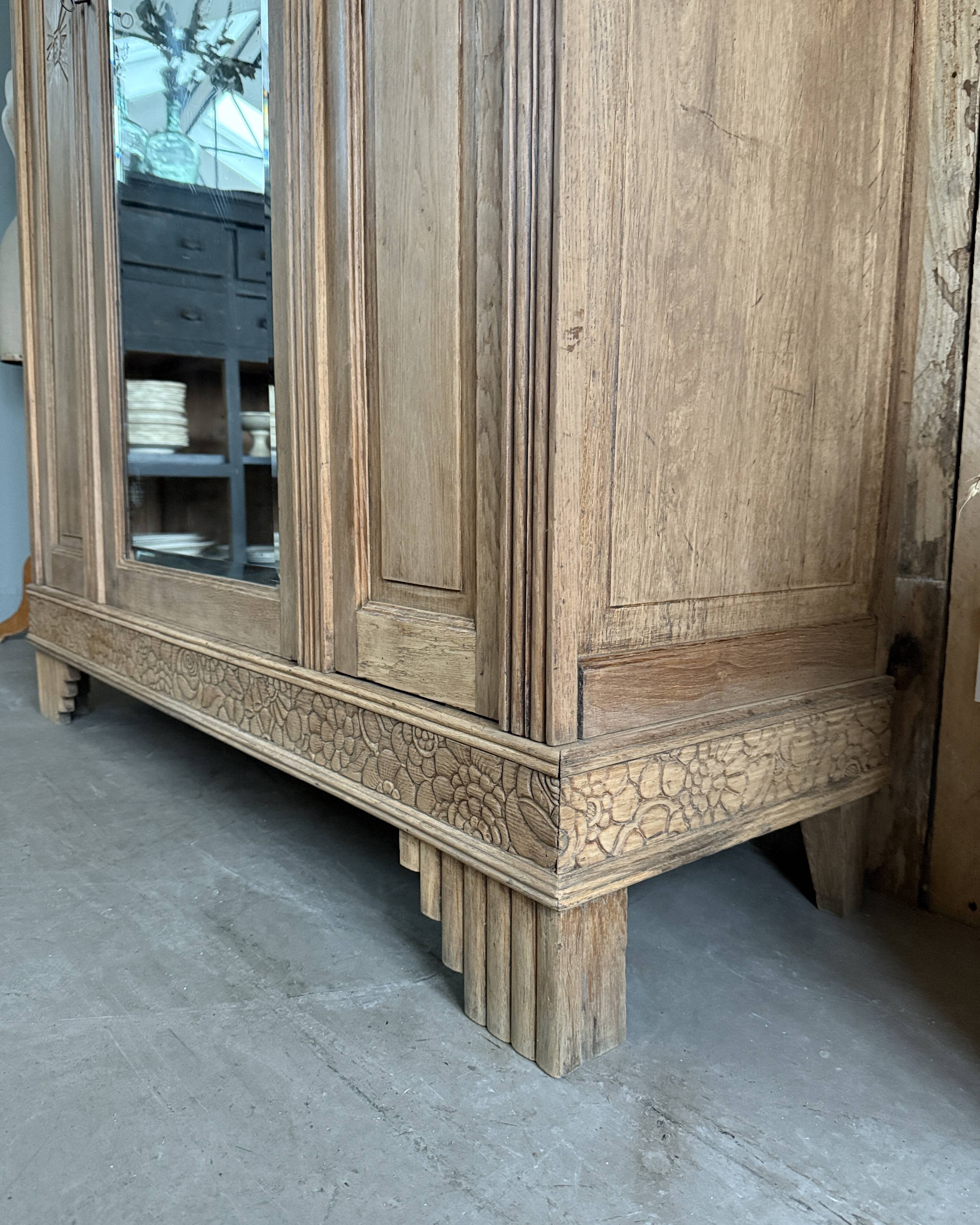 Armoire Art Déco en chêne (rénovée)