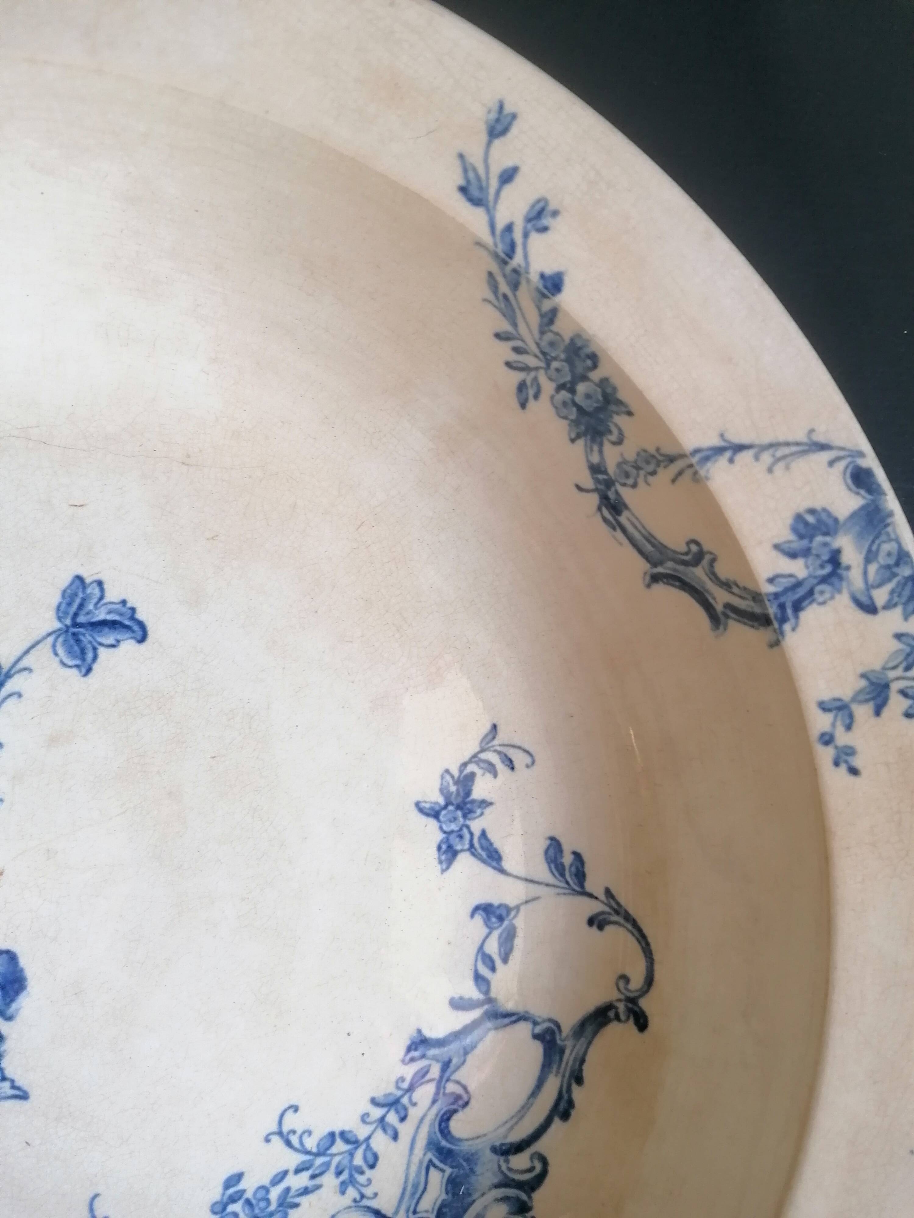 Shallow dish, iron earth, Jules Vieillard, 19th century.