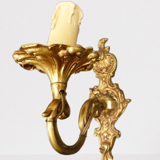 Wall lamp rockery bronze style Louis XV