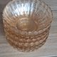 vintage bowls GHB Huilor amber orange glass