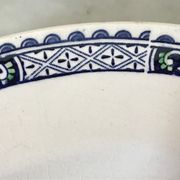 Lot of 5 lily Longchamp hollow plates, iron earth