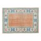 1970s Vintage Turkish Handmade Wool & Cotton Orange Area Rug 180x260