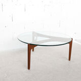 Teak coffee table sven ellekaer 60's years christian linneberg publisher