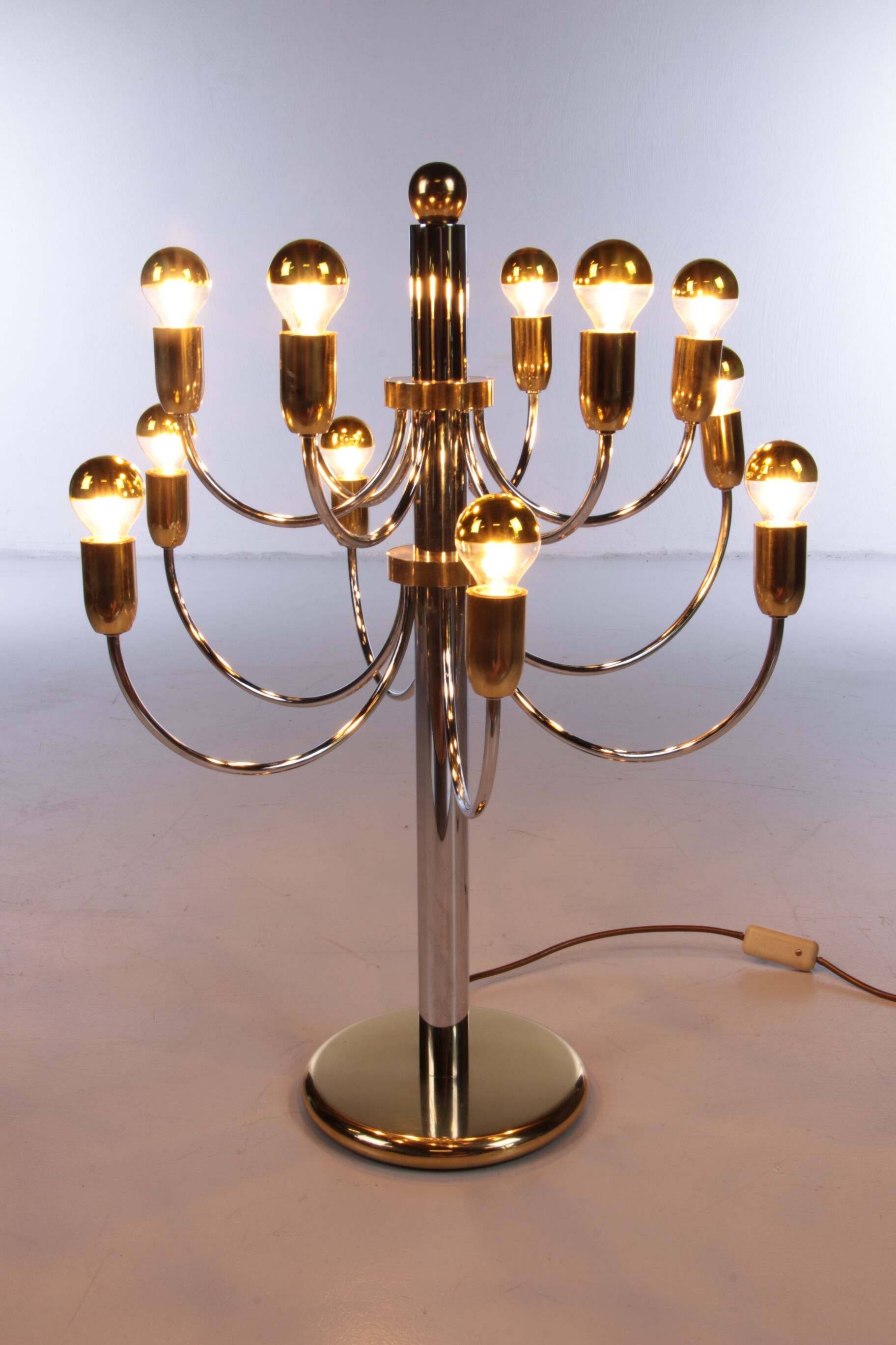 Lampe de table italienne vintage Hollywood Regency, 1960